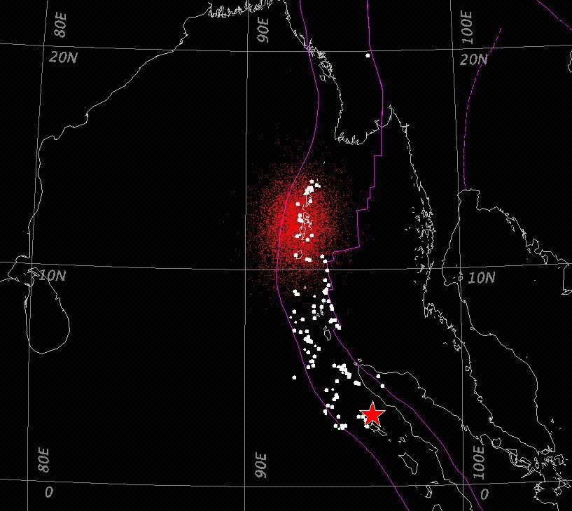 20041226 Sumatra-Andaman - End of rupture